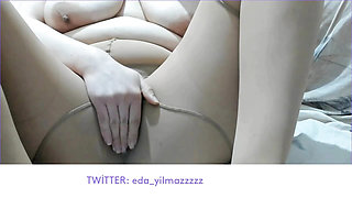 SKIN-COLORED PANTYHOSE- BRA- BIG TITS- BIG ASS- MASTURBATION- TURKISH MILF- TURKISH PORN- TURKISH DISCLOSURE- DISCLOSURE