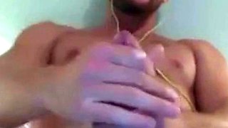 Big Cock Man Cums on Webcam