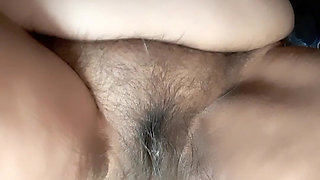 Masturbating My Hairy Pussy with My Fingers and Feet