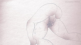 Animation on paper ( pens and pencils) Hentai Anime: Hunter x Hunter Menchi ( cartoon porn ) 2d sex