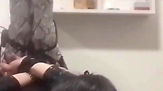 Hogtied MILF Gets Mouth-fucked and Cum-swallowed