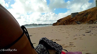 Drinking Pee in Beach and Street