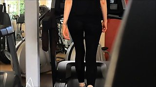 legging through gym