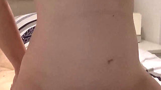 Girl Fucks His Face and Cums in His Mouth, Femdom Facesitting, Cum Feeding, Shaking Orgasm