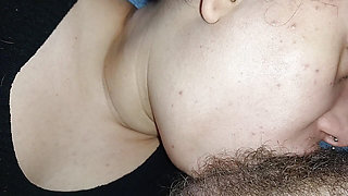 SO GREEDY FOR A HARD COCK, this naughty swallows deeply with her throat