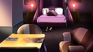 Dominatrixes and sperm showers in a hentai anime movie