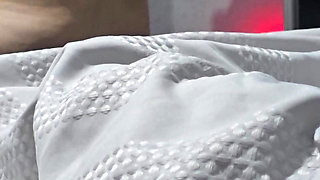 Step mom in kinky bodysuit in front of Indian step son big dick