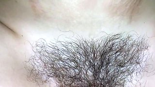 Fingering Her Hairy Pussy Until She Squirts and Cums Hard