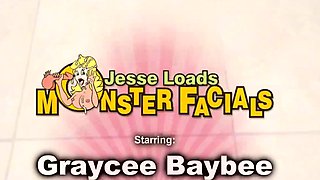 Jesse Loads Monster Facials - Graycee Baybee