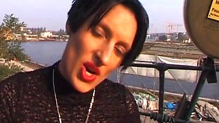 Amateur Babe From Germany Plays with Her Pussy It Outdoor Session