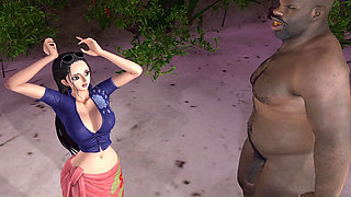 Nico Robin Tasted Big Black Cock