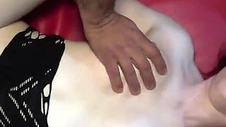 Little Cumslut Alexa Totally Cum Covered in This Gangbang Session