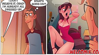 Redhead animation beauty finds new excitement after being stood up