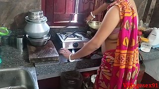 Red Saree Kitchen Sex in Sonali ( Official Video by Villagesex91 )