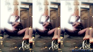 Pervert Ebony Teen Loves Her Own Piss