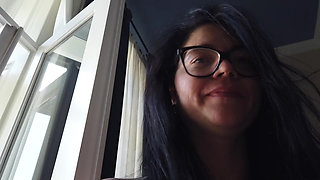 After Masturbate I Need Smoking on Balcony Plus Small Close-up View on My Hard Nipples and Pussy