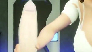 Doc gives him a handjob in the Medbay 3D Porn
