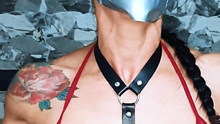 Bound in Red: Helpless & Gagged in the Chair