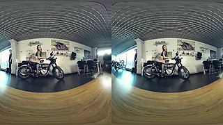 Foxy Gets Naked While Buying a Motorcycle