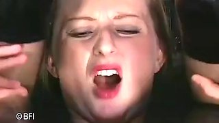 Blonde Chick Gets Wax And Whipping Punishing
