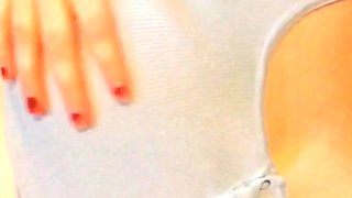 Great Big Boobs On Masturbating Redhead