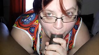 Giving BBC Amazing Handjob Sucking My Huge Cock
