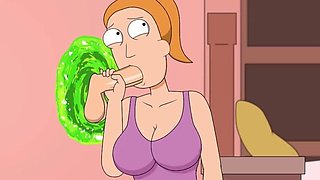 Rick and Morty - a Way Back Home - Sex Scene Only - Part 27 Summer #3 by Loveskysanx