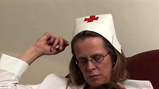 Nurse with glasses gets pounded