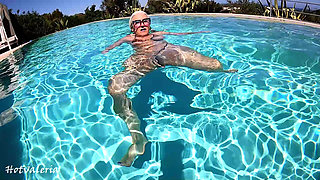 Pissing in a Micro Bikini