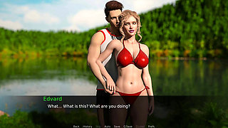 Nursing back to pleasure: horny girl pussy fingering by the lake ep 49