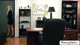 Boss fucks her employees stepdaughter