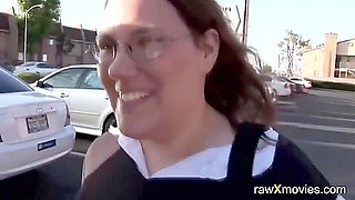 Bbw Street Chick In Glasses Sucks Big Dick