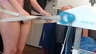 Amateur Massage with Vibrator, Naked Brunette. Hairy Latin Pussy, Big Tits, Big Ass.