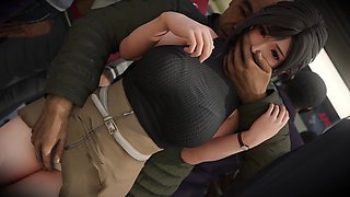 Public Creampie for Buxom Teen - 3D Porn Cartoon