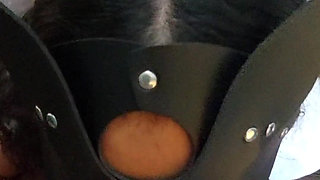 The Masked Girl Is Very Docile When She Has My Cock in Her Mouth
