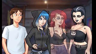 Cartoon stepmom and stepsiblings get into a hilarious mess during summertime saga