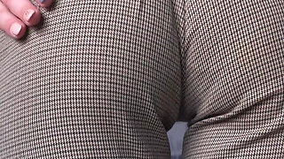 Amateur Milf Try On Haul Work Outfits In Full Back Panties And Teases Panty Line