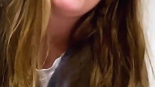 British 18 year old student gives an oily handjob