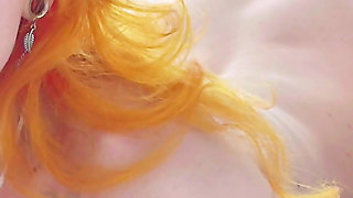 Submissive Lia Cums From Fingering on Master's Lap