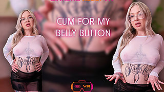 Vr180 Cum for My Belly Button