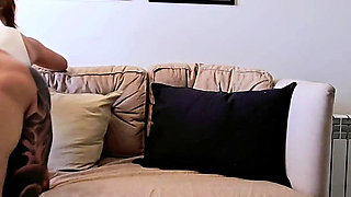 A Cool Scene with My Husband! We Fuck on the Couch.