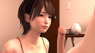 3D Hentai Tutor at home Sex education