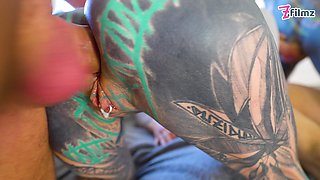 Anuskatzz Is Back for a Crazy Dap with 3 Big Cocks! Total Anal Destruction (part 2)