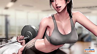 Smashing Airi in the gym with a secret twist