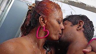 Bathroom Romance Blowjob and Pussy Fuck Nilmini Sheron