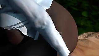 Thick Booty Ebony GILF Rides Some Thick White Cock