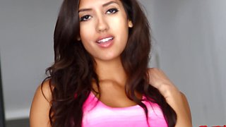Bubble butt Latina Chloe Amour moans with pleasure during sex