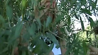 BBW Cindy amateur outdoor sex