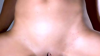 Innocent Busty blonde fingering and toying pussy