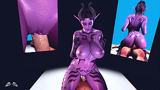 Spooky Season - Demongirl Lilith dances on your Dick - 3D VR Hentai Sex Animation by VirtualHeaven